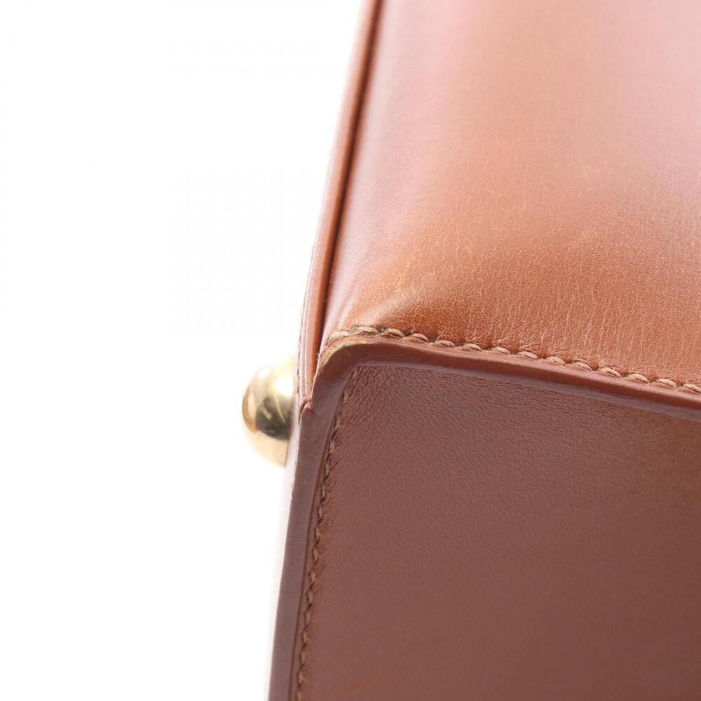 Hermes HERMES Dalvie MM Gold Handbag, Calfskin (Cowhide), Box Calf Leather, W... - Picture 10 of 10